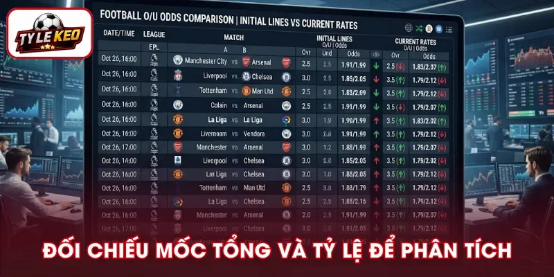 Đối chiếu mức tổng và tỷ lệ để phân tích chính xác