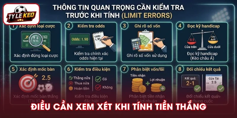 Các yếu tố cần xem xét trước khi tính tiền thắng