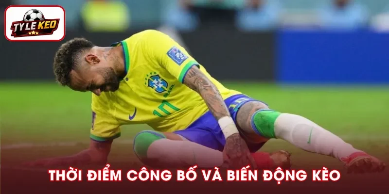 Thời điểm công bố chấn thương và tốc độ thay đổi kèo