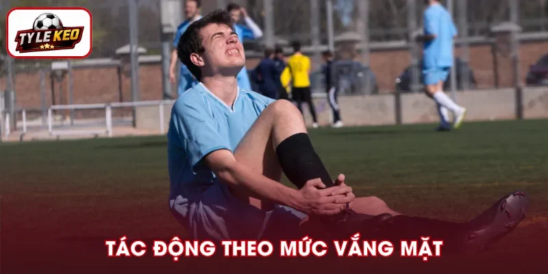 Chấn thương ảnh hưởng tỷ lệ kèo thế nào theo mức độ thiếu hụt nhân sự