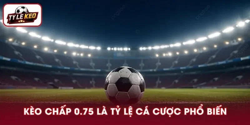 Kèo chấp 0.75 là tỷ lệ cá cược bóng đá được nhiều người quan tâm