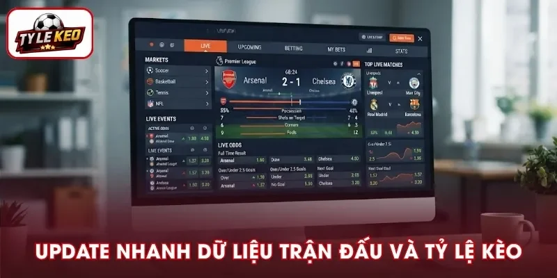 Dữ liệu trận đấu và tỷ lệ cược được MAY88 cập nhật liên tục