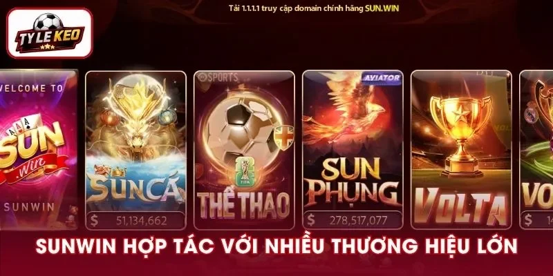 Sunwin hợp tác với những cái tên lớn trong giới thể thao